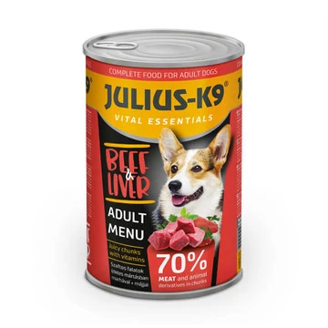 JULIUS-K9 DOG BeefLiver konzerv (marhamáj) 1230g
