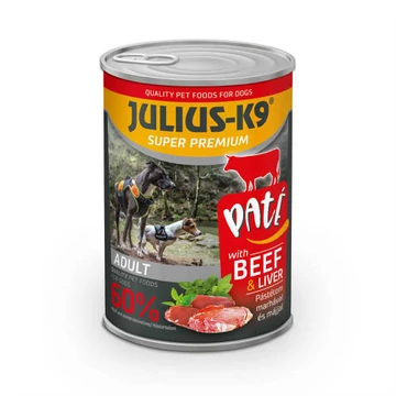 JULIUS-K9 DOG BeefLiver konzerv (marhamáj) 400g