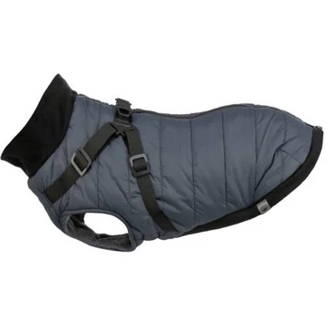 Trixie Coat Pontis with Harness - kabát hámmal (kék, vízlepergető) kutyák részére (S) 36cm