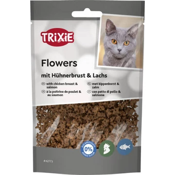 Trixie Flowers with chicken breast  salmon - jutalomfalat (lazac, csirkemell) macskák részére (50g)