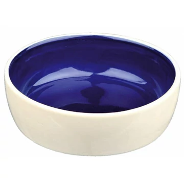 Trixie Ceramic Bowl - kerámia tál (fehér, kék) macskák részére (0,3l /Ø13cm)