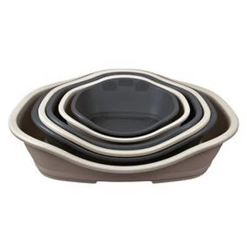 Trixie Sleeper Plastic Bed - műanyag fekhely (sötétszürke) kutyák részére (78/96cm)