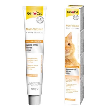 GimCat Multi-Vitamin pasta - Kiegészítő eleség (vitamin) paszta macskák részére (100g)