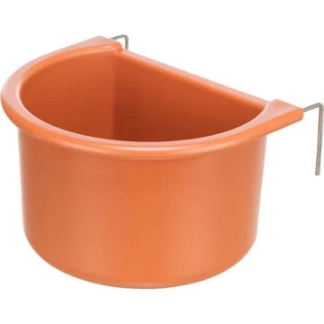 KT26.Trixie Hanging Bowl with Wire Holder - madáretető (műanyag) díszmadarak részére (150ml/8x6cm)