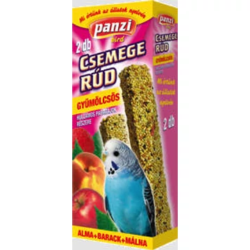 Panzi Csemege Rúd hullámos papagájok részére - gyümölcsökkel (2db)