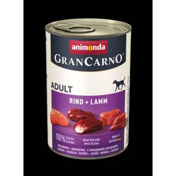 Animonda GranCarno Adult (marha,bárány) konzerv - Felnőtt kutyák részére (400g)