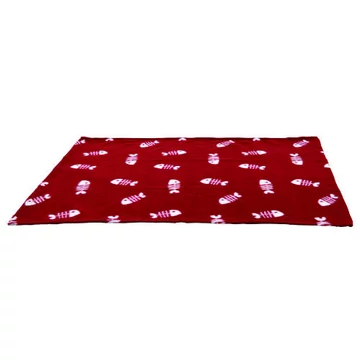 Trixie Beany Blanket - takaró (bordó/mintás) macskák részére (100x70cm)
