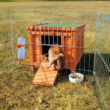 KT26.Trixe Small Animal Home - Kültéri, kifutóhoz csatlakoztatható rágcsáló ház (42x43x51cm)