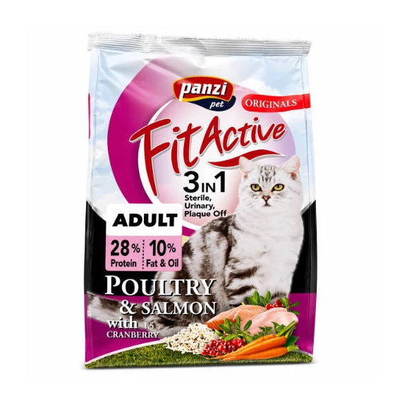 FitActive Cat 1,5kg 3in1 Poultry&Salmon with Cranberry
