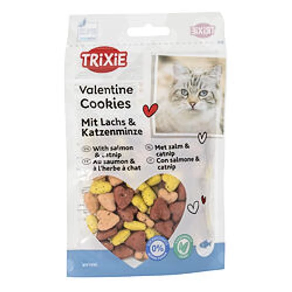 Trixie Valentine Catnip Cookies with catnip - Valentin napi szivecske formájú keksz, macskamentával, 50g