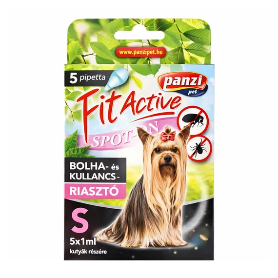 FitActive Spot-On - Bolha- és kullancsriasztó kutyák részére (5x1ml, S)