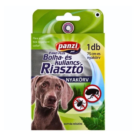 Panzi Bolha- és kullancsriasztó nyakörv kutyák részére (75cm)