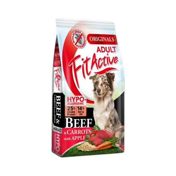 A FitActive Originals Wheat-free garantáltan búza-, csirke-, és szárnyasmentes, szuper-hipoallergén száraz kutyatáp
