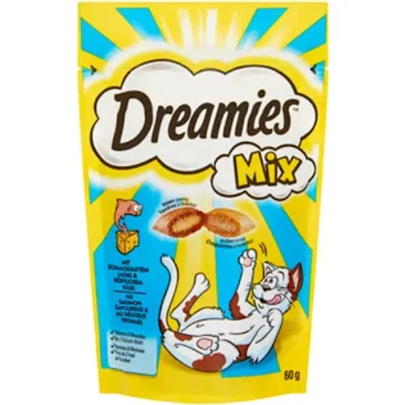 Dreamies Mix Töltött falatkák - hal/sajt (60g)