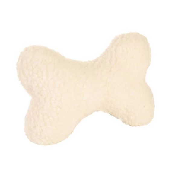 KT26.Trixie Fur Bone Toy - bárányszőr jellegű játék (csont) kutyák részére (20cm)