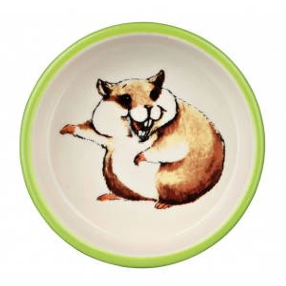Trixie Ceramic Bowl - kerámia tál (színes,mintás) rágcsálók részére (80ml /Ø8cm)