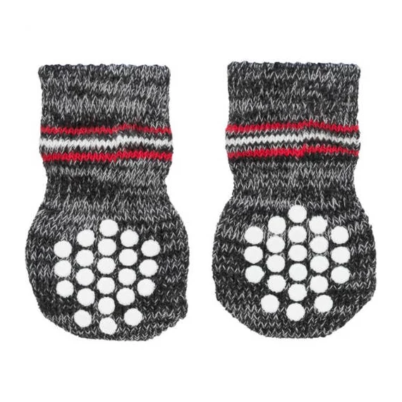 Trixie Dog Socks - kutyazokni (szürke) M-L (2cs)