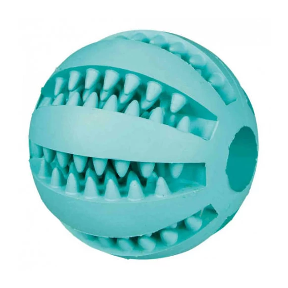 Trixie Denta Fun Ball  - natúr gumi játék (fogtisztítós labda) kutyák részére (Ø5cm)