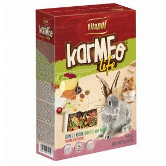 Vitapol Karma Life 2in1 (zöldség,gyümölcs)  kiegészítő eleség - rágcsálók és nyulak részére (340g)