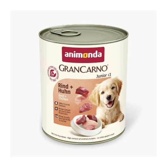 Animonda GranCarno Junior (marha,csirke) konzerv - Kölyök kutyák részére (800g)