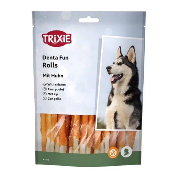Trixie Denta Fun Chicken Chewing Roll - jutalomfalat (csirke) kutyák részére  (12db/6db)