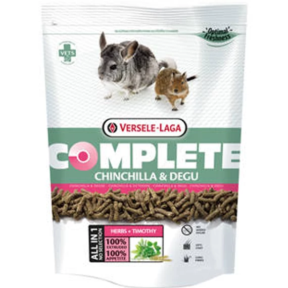 Versele-Laga Complete Chinchilla  Degu - Teljesértékű extrudált eleség csincsillák és deguk részére (500g)