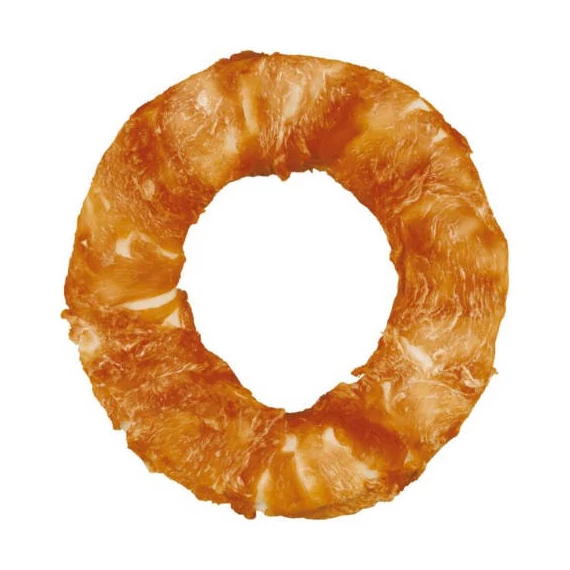 Trixie Denta Fun Chicken Chewing Rings - jutalomfalat (csirke,marhabőr) Ø10cm (110g)