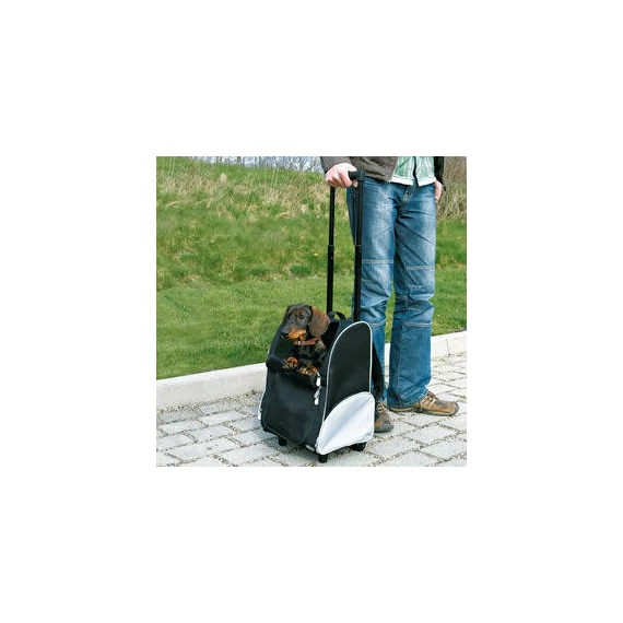 Trixie Trolley - szállítótáska (fekete,szürke) kisállatok részére 36×50×27cm (max:8kg)