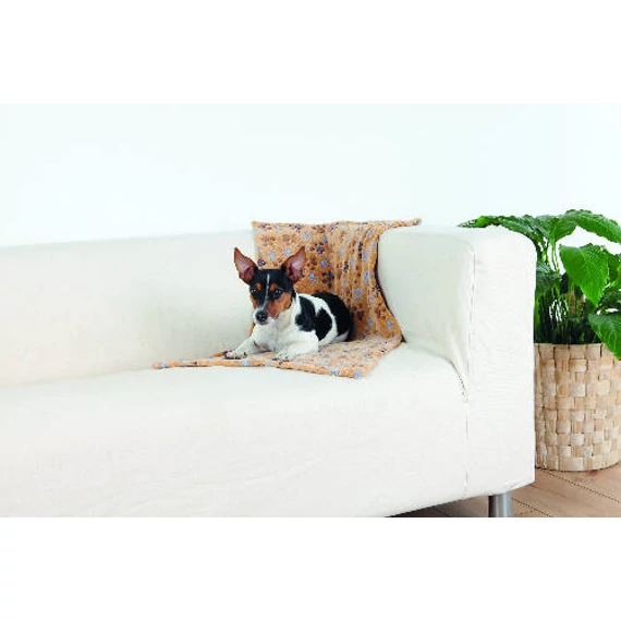 KT26.Trixie Laslo Blanket - takaró (bézs mintás) kutyák részére (50x75cm)