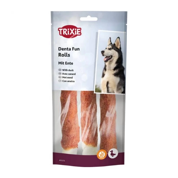 trixie 31374 Denta Fun kacsás rágórúd, 28cm, 250g