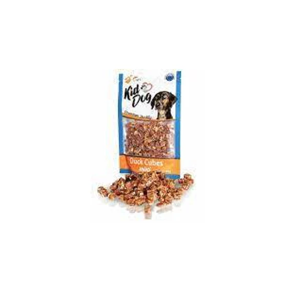 KidDog Mini Duck Cubes - jutalomfalat (kacsa, tőkehal) kutyák részére (80g)