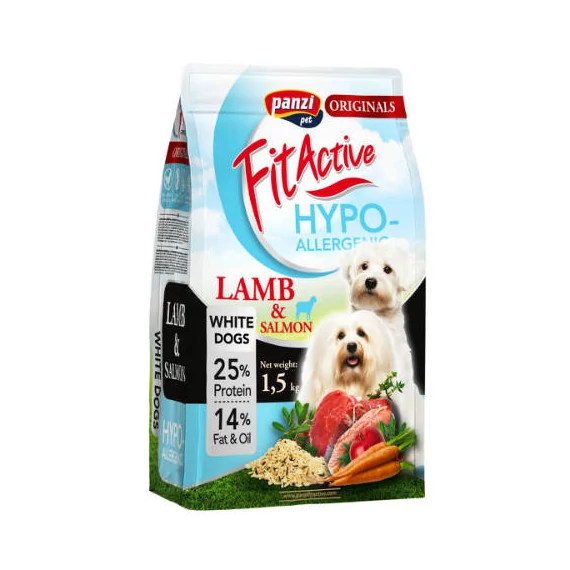 FitActive Hypoallergenic White Dogs - Száraztáp fehér kutyák számára (1,5 kg)