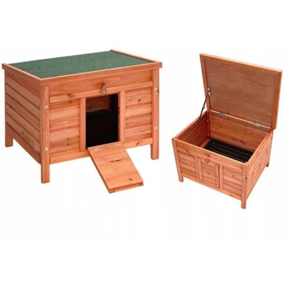 KT26.Trixe Small Animal Home - Kültéri, kifutóhoz csatlakoztatható rágcsáló ház (60x47x50cm)