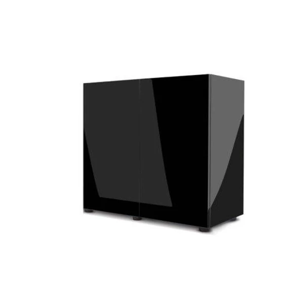 AquaEl Cabinet Glossy Black - szekrény (fényes,fekete) 80x35 (mélység ajtóval) x73