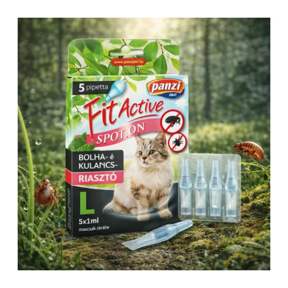 Fitactive Spot On Bolha- és kullancsriasztó cica 5 pipetta