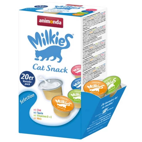 Animonda Milkies Cat Snack Selection - jutalomfalat (tej) macskák részére (20x15g)