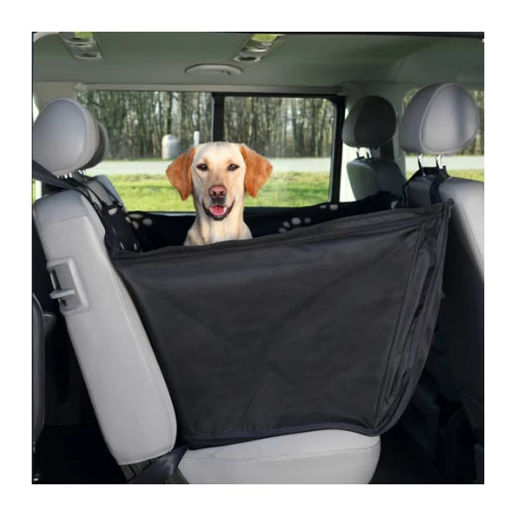 KT26.Trixie Protective Car Seat Cover - Autós ülésvédő huzat (fekete/bézs) hátsó ülésre (0,5x1,45m)