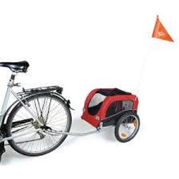 KT26.Trixie Bicycle Trailer for Dogs - felszerelés (kerékpárra szerelhető utánfutó) S (53x60x60) max:15 kg