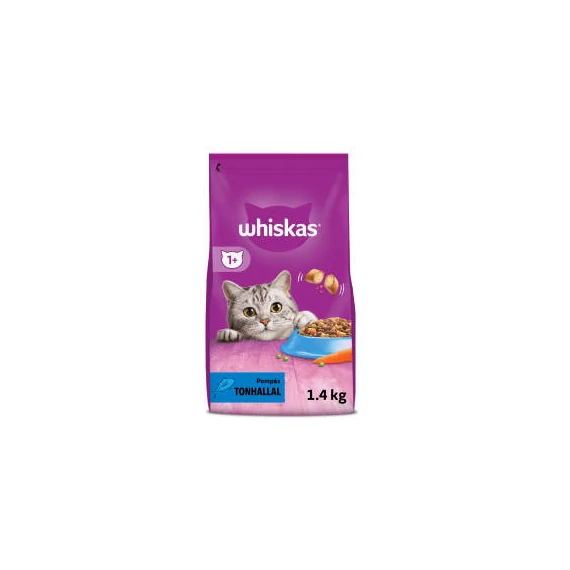 Whiskas Adult Tuna +1 - Szárazeledel (tonhallal) felnőtt macskák részére (1.4kg)