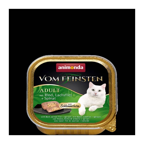 Animonda Vom Feinsten Gourmet (csirke,lazacfilé,spenót) alutálkás -Felnőtt macskák részére (100g)