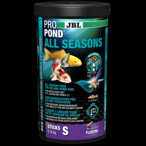 JBL ProPond All Seasons Pearl - Granulált főtáplálék tavi díszhaklak részére 0,18kg/1l