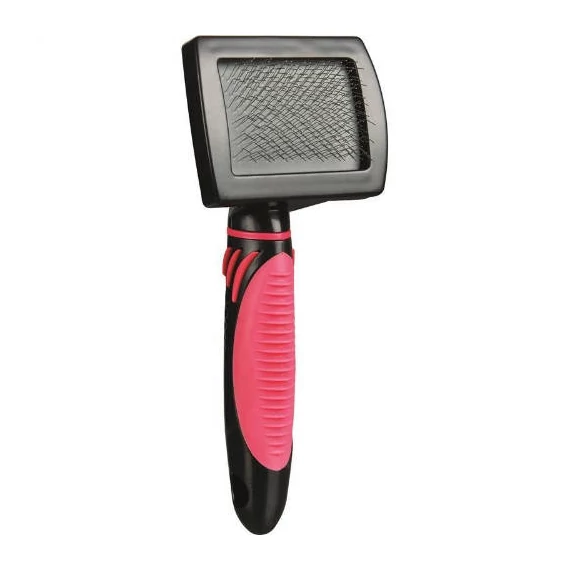 Trixie Soft Brush - Puha fémszálas kefe fésűvel macskák részére (7x16cm)