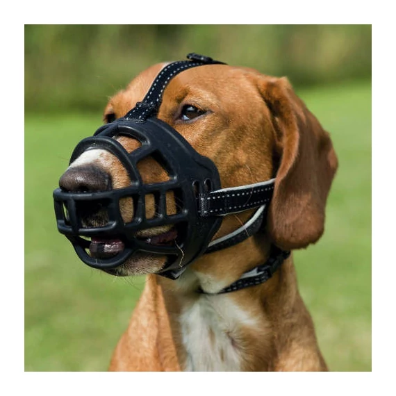 Trixie Muzzle Flex - szilikon szájkosár - fekete (S) 20cm