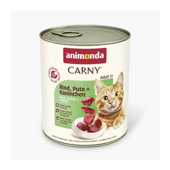 Animonda Carny Adult (marha,pulyka,nyúl) konzerv - Felnőtt macskák részére (800g)