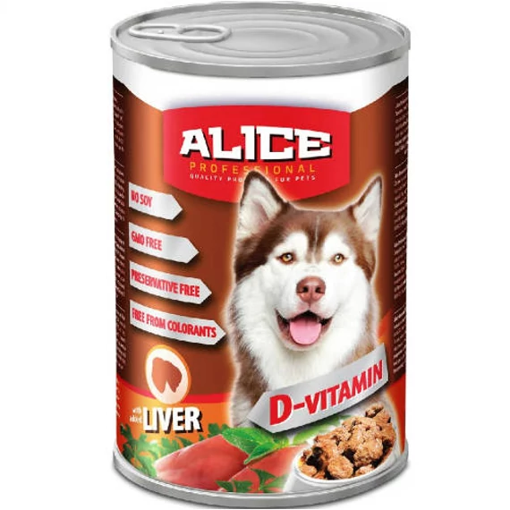 Alice Professional Dog konzerv (májas, 1240g)