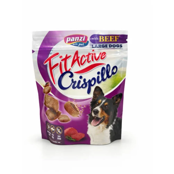 FitActive Crispillo Snack LARGE - Jutalomfalat (marhás) kutyák részére (180g)