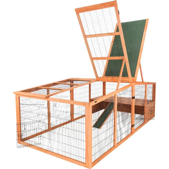 KT26.Trixie XXL Outdoor Run whit Cover - Kültéri kisállatkifutó fedéllel nyulak részére (233x79x116cm)