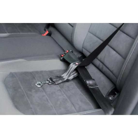 Universal belt strap for car harnesses, 30 cm/45 mm, black- Univerzális biztonsági öv pánt autós hámokhoz, 30 cm / 45 mm, fekete