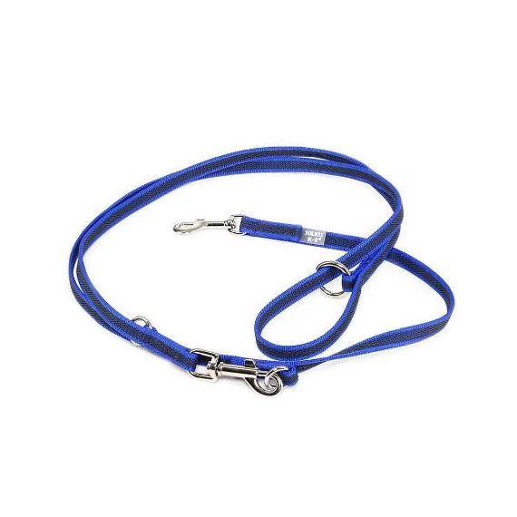 Julius K-9 ColorGray - állítható póráz (kék-szürke) kutyák részére (14mm/2,2m)