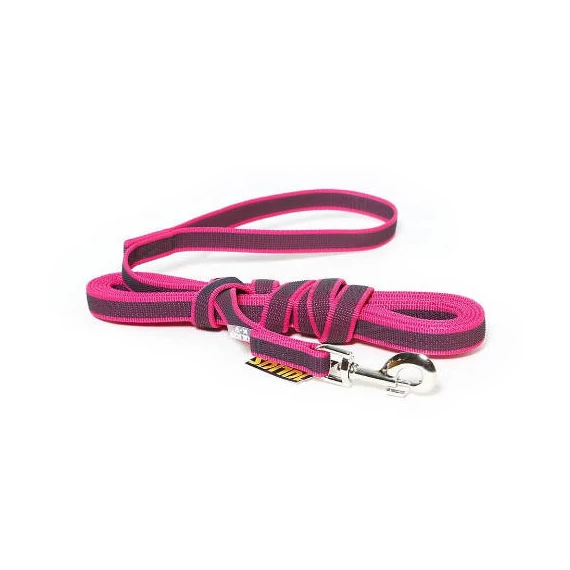 Julius K-9 ColorGray póráz (gumis, pink-szürke) kutyák részére (20mm/5m)